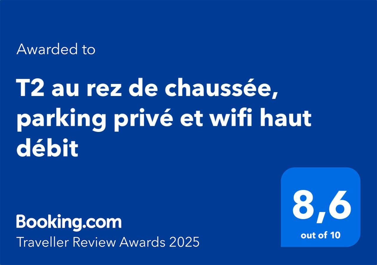 T2 Au Rez De Chaussee, Parking Prive Et Wifi Haut Debit Le Tampon Extérieur photo